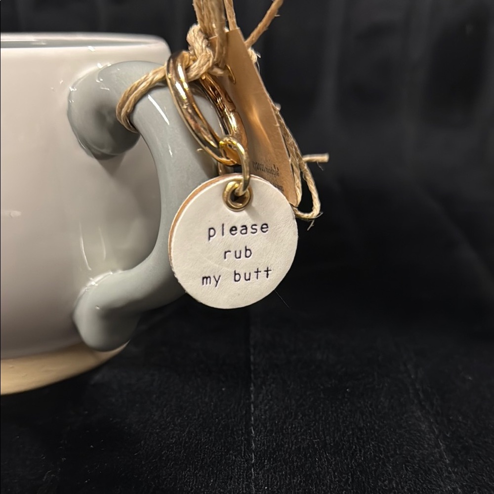 New Mud Pie Attention Seeker 17 oz Dog Mug and Tag set - Picture 5 of 8